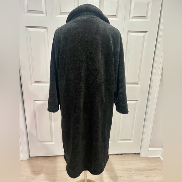 G by Giuliana Black Label Plus Size Women's Double-Breasted Teddy Coat 1X - Picture 7 of 9